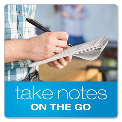 Image of Ampad® 25-280R Earthwise by Ampad Recycled Reporter's Notepad, White Cover, Gregg Rule, (70) White 4 x 8 Sheets