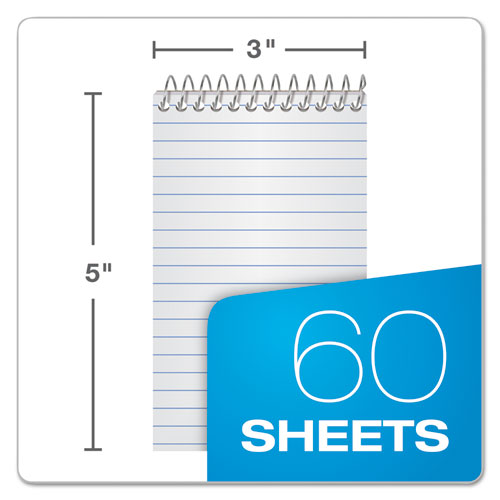 Image of Ampad® 45-093 Memo Pads, Assorted Cover Colors, Narrow Rule, (60) White 3 x 5 Sheets, 3/Pack