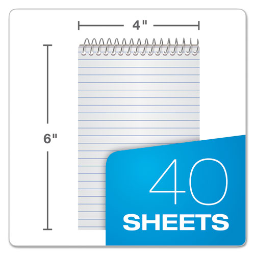 Image of Ampad® 45-094 Memo Pads, Assorted Cover Colors, Narrow Rule, (40) White 4 x 6 Sheets, 3/Pack