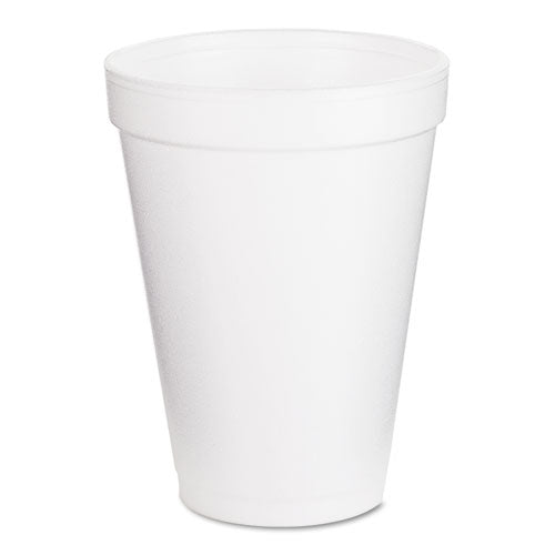 Image of Dart® 12J12 Foam Drink Cups, 12 Oz, White, 25/pack