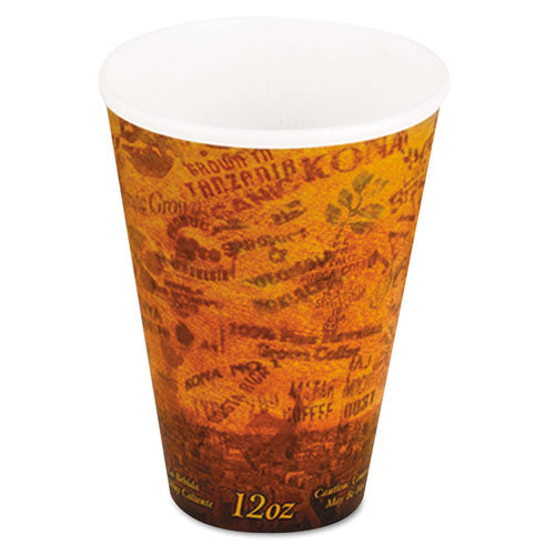 Image of Dart® 12U16ESC Fusion Escape Foam Hot/cold Cups, 12 Oz, Brown/black, 1,000/carton
