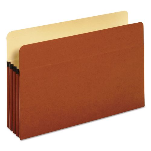 Image of Pendaflex® 1526E-OX Standard Expanding File Pockets, 3.5" Expansion, Legal Size, Redrope, 25/Box