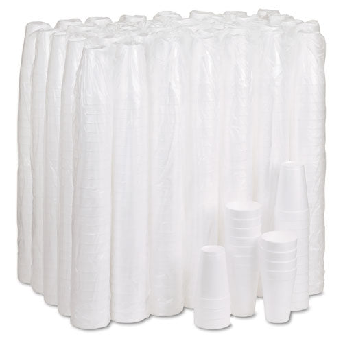 Image of Dart® 16J16 Foam Drink Cups, 16 oz., White, 25/Bag, 40 Bags/Carton