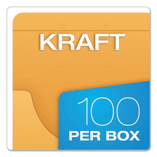 Image of Pendaflex® J044 Expandable Kraft Retention Jackets, Straight Tab, Letter/legal Size, Brown, 100/box