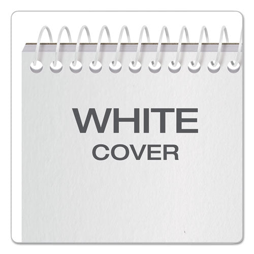 Image of TOPS 8030 Reporter's Notepad, White Cover, Wide/Legal Rule, (70) White 4 x 8 Sheets, 12/Pack