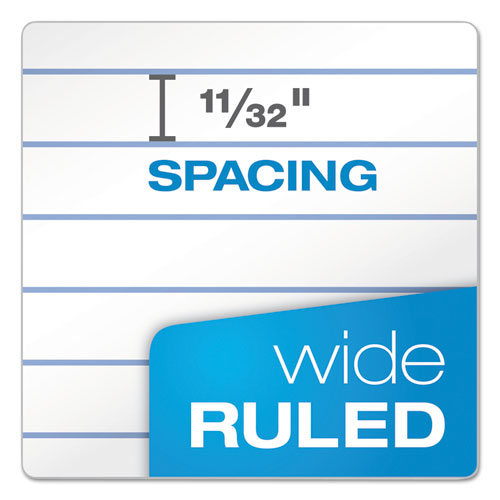 Image of TOPS 63794 Composition Book, Wide/Legal Rule, Randomly Assorted Cover Color, (100) 9.75 x 7.5 Sheets