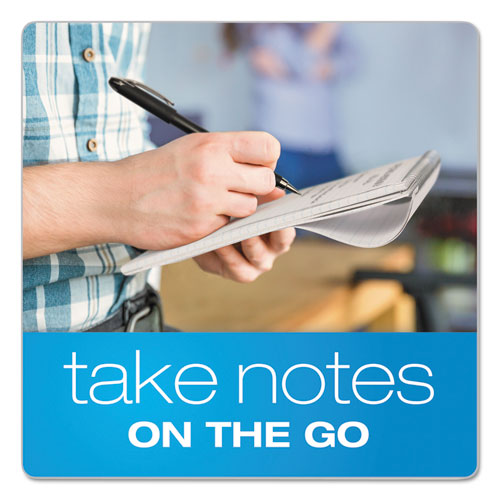 Image of TOPS 74130 Second Nature Recycled Notepads, Randomly Assorted Cover Colors, Gregg Rule, (70) White 4 x 8 Sheets