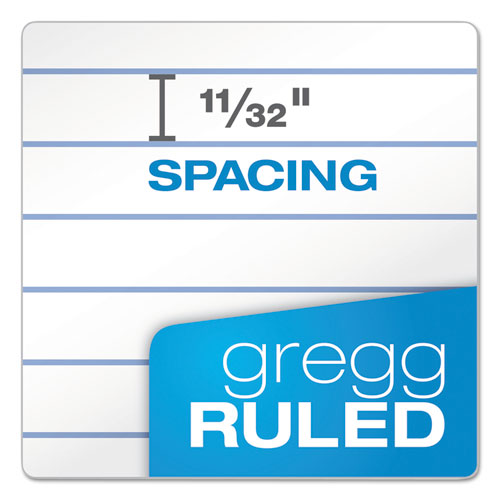 Image of TOPS 74130 Second Nature Recycled Notepads, Randomly Assorted Cover Colors, Gregg Rule, (70) White 4 x 8 Sheets