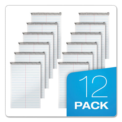 Image of TOPS 74688 Second Nature Recycled Notepads, Brown Cover, Gregg Rule, (80) White 6 x 9 Sheets