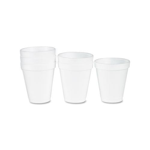 Image of Dart® 6J6 Foam Drink Cups, 6 Oz, White, 25/bag, 40 Bags/carton