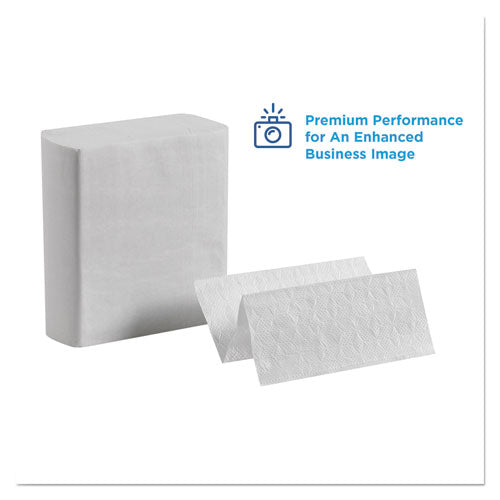 Image of Georgia Pacific® Professional 20885 Pacific Blue Ultra Z-Fold Folded Paper Towels, 1-Ply, 8 x 11, White, 260/Pack, 10 Packs/Carton