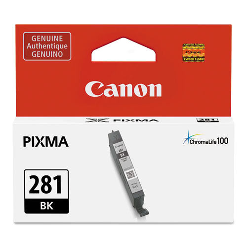 Image of Canon® 2091C001 2091c001 (cli-281) Chromalife100+ Ink, 750 Page-Yield, Black