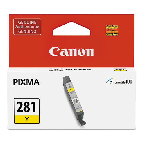 Image of Canon® 2090C001 2090c001 (cli-281) Chromalife100+ Ink, 259 Page-Yield, Yellow