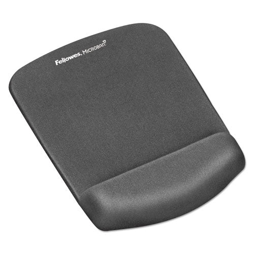 Image of Fellowes® 9252201 PlushTouch Mouse Pad with Wrist Rest, 7.25 x 9.38, Graphite