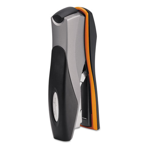 Image of Swingline® S7087845 Optima 40 Desktop Stapler, 40-Sheet Capacity, Silver/black/orange