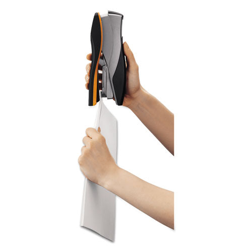 Image of Swingline® S7087845 Optima 40 Desktop Stapler, 40-Sheet Capacity, Silver/black/orange