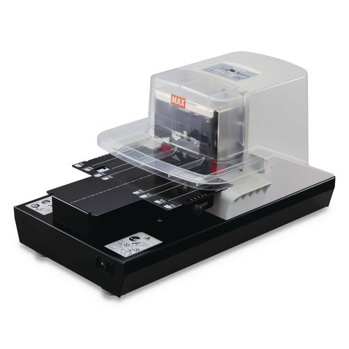 Image of MAX EH110F Eh-110f Professional Heavy Duty Flat Clinch Stapler, 100-Sheet Capacity, Gray