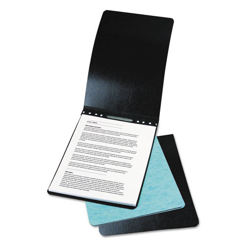 Image of ACCO A7019021A Presstex Report Cover With Tyvek Reinforced Hinge, Top Bound, Two-Piece Prong Fastener, 2" Capacity, 11 X 14, Black/black