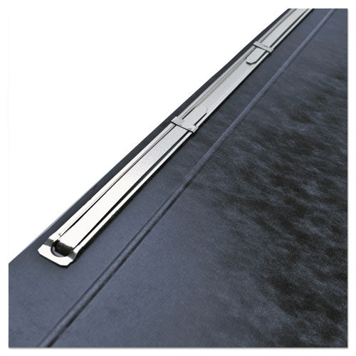 Image of ACCO A7025071A Presstex Report Cover With Tyvek Reinforced Hinge, Side Bound, Two-Piece Prong Fastener, 3" Capacity, 8.5 X 11, Black/black