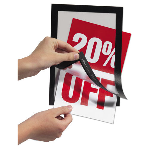 Image of Durable® 491301 DURAFRAME Sign Holder, 5.5 x 8.5, Black Frame, 2/Pack