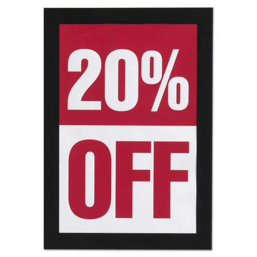 Image of Durable® 491301 DURAFRAME Sign Holder, 5.5 x 8.5, Black Frame, 2/Pack