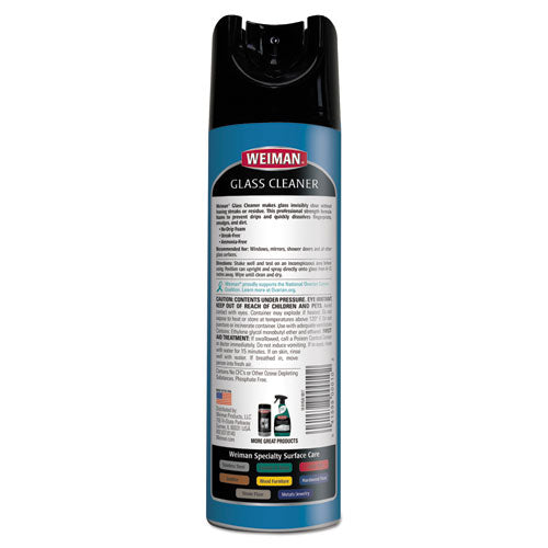 Image of WEIMAN® 10 Foaming Glass Cleaner, 19 Oz Aerosol Spray Can