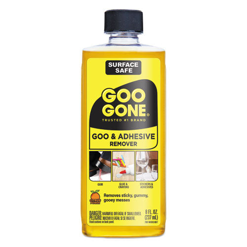 Image of Goo Gone® 2087 Original Cleaner, Citrus Scent, 8 Oz Bottle, 12/carton