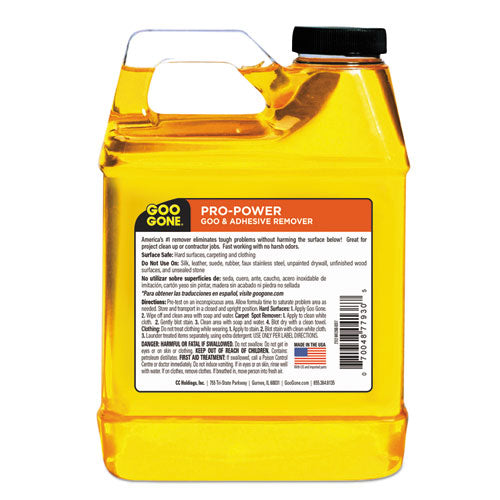 Image of Goo Gone® 2112 Pro-Power Cleaner, Citrus Scent, 1 Qt Bottle