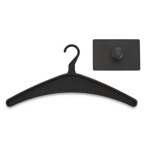 Image of Quartet® 2015M Magnetic Coat Hook With Heavy-Duty Hanger, Metal Hook, Black