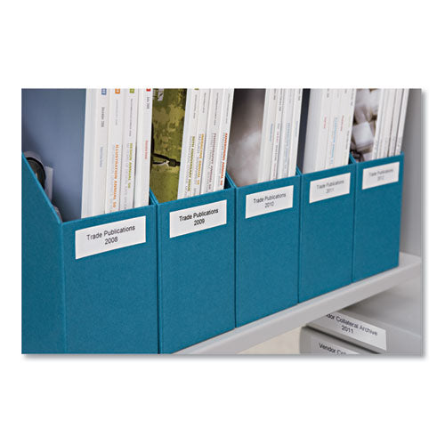 Image of DYMO® 2025517 D1 Standard Labels, 0.5" x 23 ft, Black Print on White Tape, 6/Pack