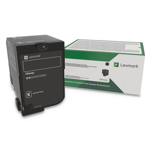 Image of Lexmark 74C0HKG 74c0hkg High-Yield Toner, 20,000 Page-Yield, Black