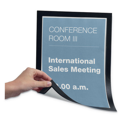 Image of Durable® 477101 Duraframe Magnetic Sign Holder, 8.5 X 11, Black Frame, 2/pack