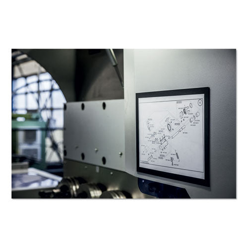 Image of Durable® 477101 Duraframe Magnetic Sign Holder, 8.5 X 11, Black Frame, 2/pack