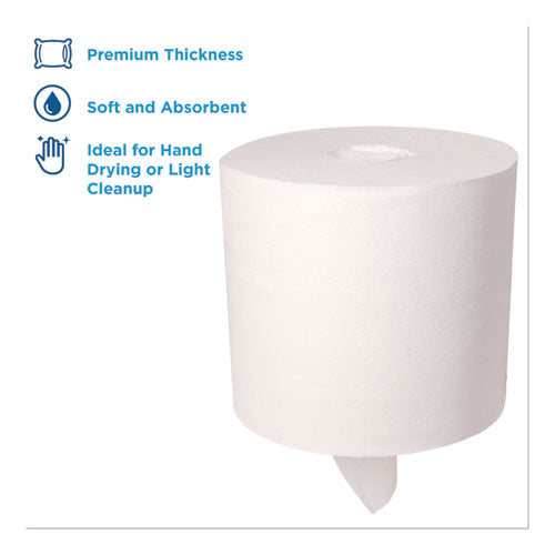 Image of Georgia Pacific® Professional 28143 SofPull Perforated Paper Towel, 1-Ply, 7.8 x 15, White, 560/Roll, 4 Rolls/Carton