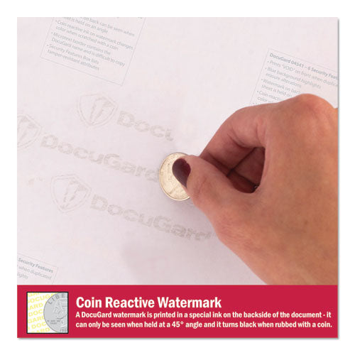 Image of DocuGard PRB04541 Medical Security Papers, 24-lb Bond Weight, 8.5 x 11, Blue, 500/Ream