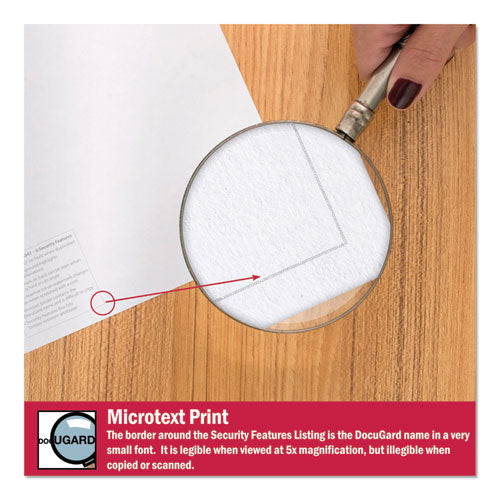 Image of DocuGard PRB04541 Medical Security Papers, 24-lb Bond Weight, 8.5 x 11, Blue, 500/Ream