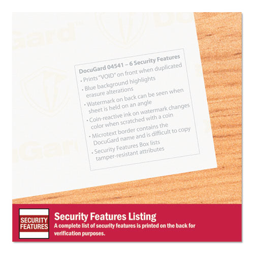 Image of DocuGard PRB04541 Medical Security Papers, 24-lb Bond Weight, 8.5 x 11, Blue, 500/Ream