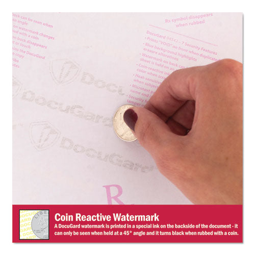 Image of DocuGard 04542 Medical Security Papers, 24 lb Bond Weight, 8.5 x 11, Green, 500/Ream