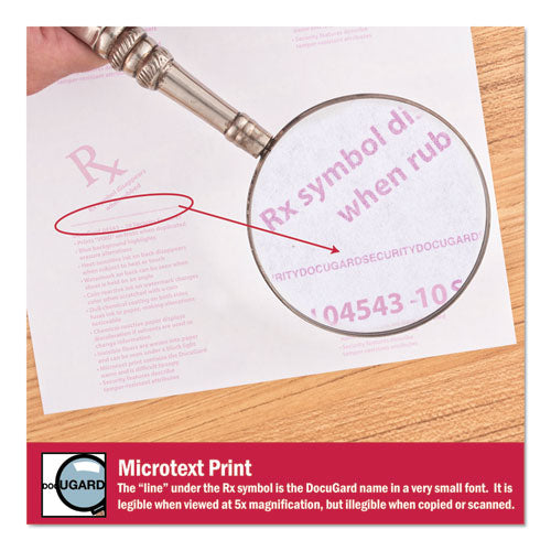 Image of DocuGard 04543 Medical Security Papers, 24 lb Bond-Weight, 8.5 x 11, Blue, 500/Ream