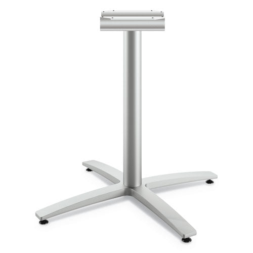 Image of HON® HBTTX30S.PR8 Between Seated-Height X-Base for 30" to 36" Table Tops, 26.18w x 29.57h, Silver