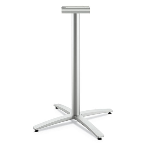 Image of HON® Between Standing-Height X-Base for 30" to 36" Table Tops, 26.18w x 41.12h, Silver