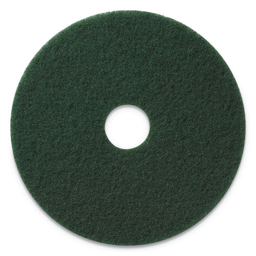 Image of AmericoÂ® Scrubbing Pads, 20" Diameter, Green, 5/carton