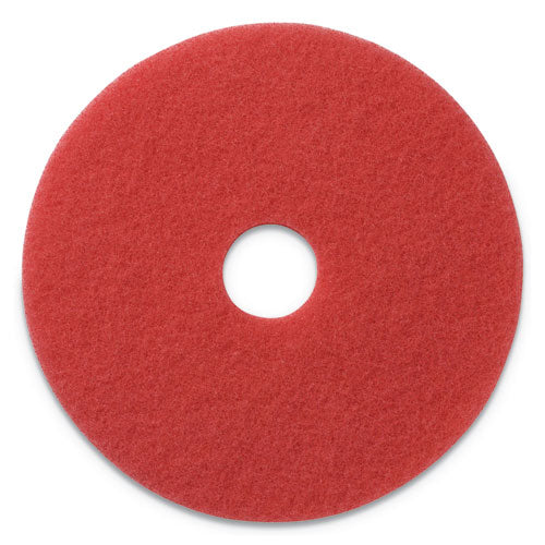 Image of Americo® 404414 Buffing Pads, 14" Diameter, Red, 5 Pads/Carton