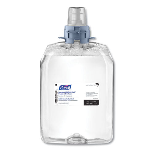 Image of PURELL® 5212-02 Education HEALTHY SOAP Fragrance Free Foam Refill, Unscented, 2,000 mL, 2/Carton
