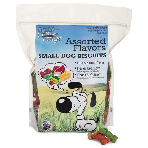 Image of Office Snax® 00612 Doggie Biscuits, Assorted, 4 Lb Bag
