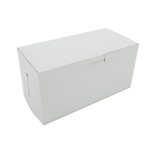 Image of SCT® SCH 0924 White One-Piece Non-Window Bakery Boxes, 8 x 4 x 4, White, Paper, 250/Carton