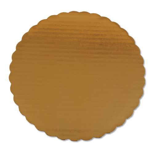 Image of SCT® SCH 1615 Gold Cake Circles, Single Wall Construction, 10" Diameter, Gold, Paper, 200/Carton