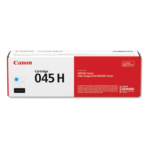 Image of Canon® 1245C001 1245c001 (045) High-Yield Toner, 2,200 Page-Yield, Cyan