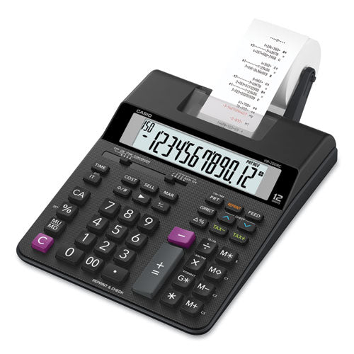 Image of Casio® HR-200RC HR200RC Printing Calculator, Black/Red Print, 2.4 Lines/Sec