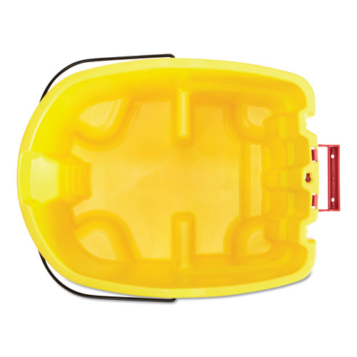 Image of Rubbermaid® Commercial 2064914 Wavebrake 2.0 Bucket, 8.75 Gal, Plastic, Yellow